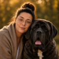 Michelle mit English-Mastiff-Hündin Miss Marple from the Celtic Mountain