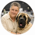 Sybilla Mansfeld mit einem English Mastiff von From the Celtic Mountain