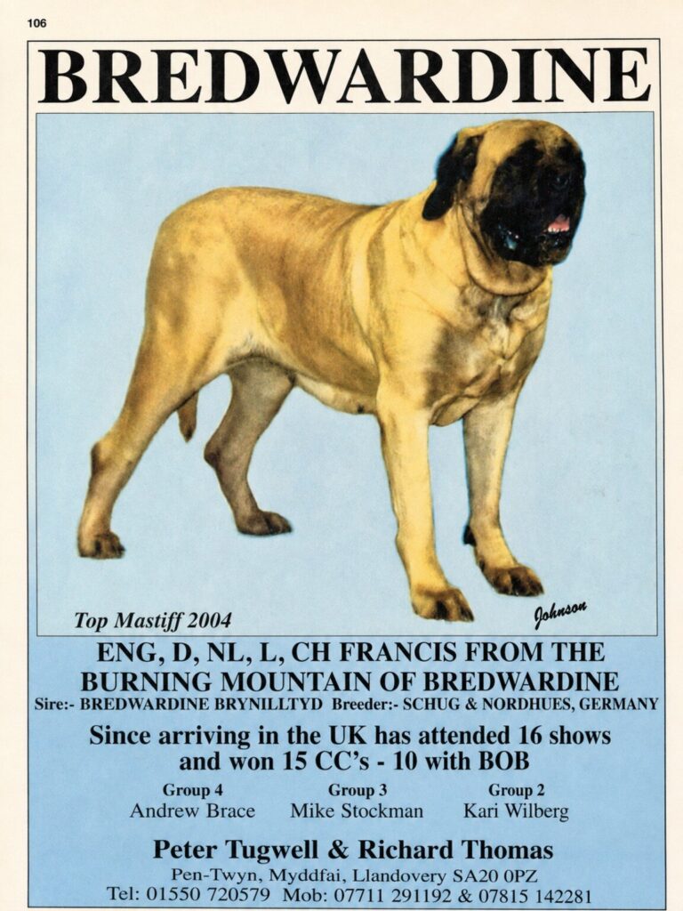 Historic Bredwardine advertisement featuring Francis from the Burning Mountain of Bredwardine